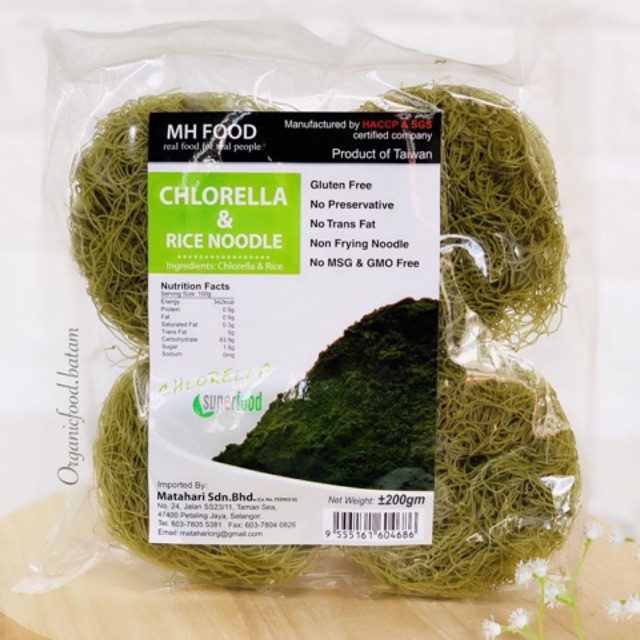 

MH Food Gluten Free Chlorella & Rice Noodle / Mie Sehat 200g