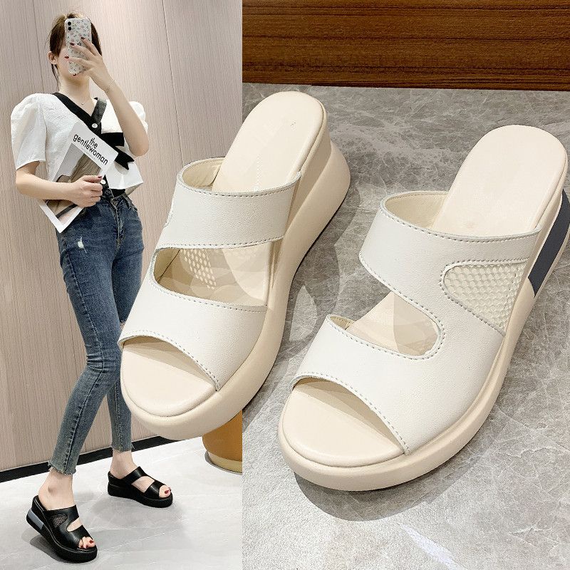 NF068 - Sandal Wedges Versi Korea Fashion Import Wanita