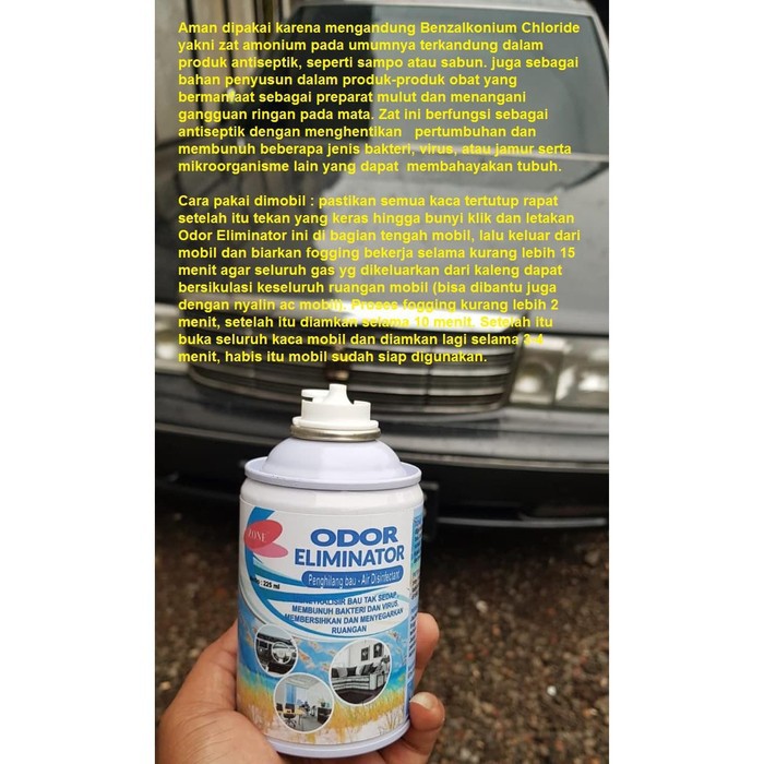 Odor Eliminator Zone Fogging Mobil Disinfektan Anti Virus 250 ml