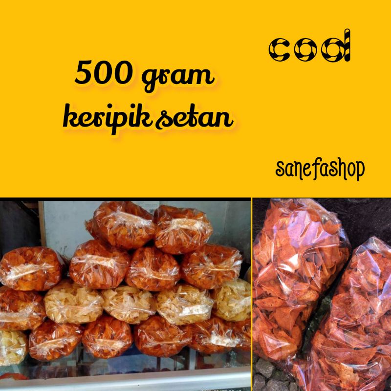 

Keripik Setan Sukabumi/kripset Kembar/500gram