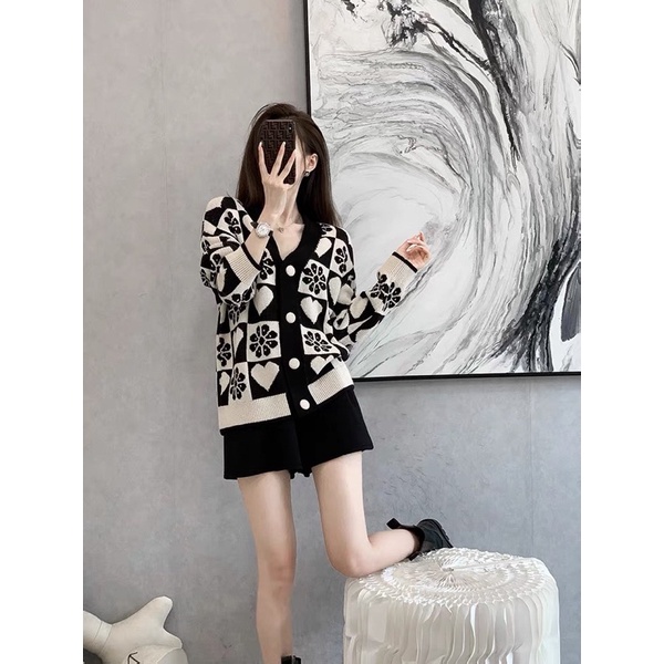 Iris Knit Cardigan / Baju Cardigan Outer Wanita Import