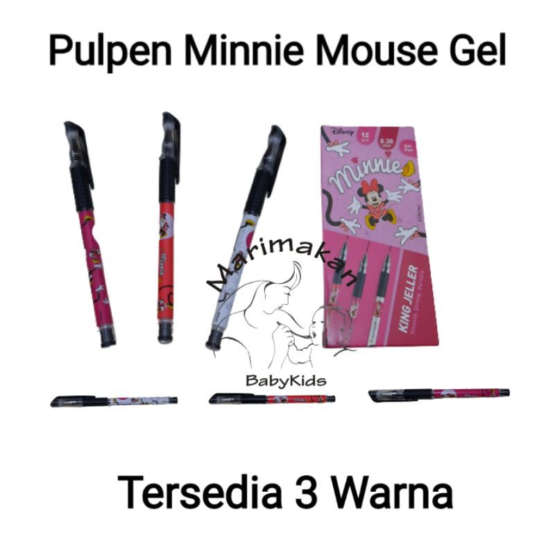 

Bolpen Gel Minnie Mouse Pulpen Pen Bergambar Tersedia 3 Pilihan Warna Dijual Satuan
