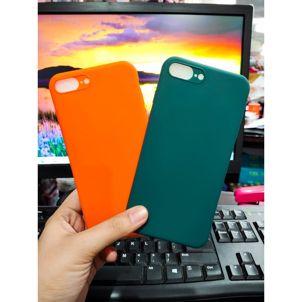 TPU MACARON iPhone 7 Plus 5.5 Inchi Softcase Silicon Candy Anti Noda iPhone 8 Plus Full Cover
