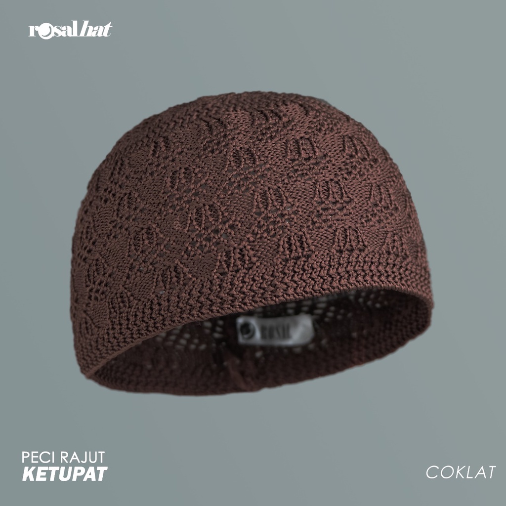 Peci Rajut Rosalhat Ketupat Topi Kupluk Dewasa Peci Rosal