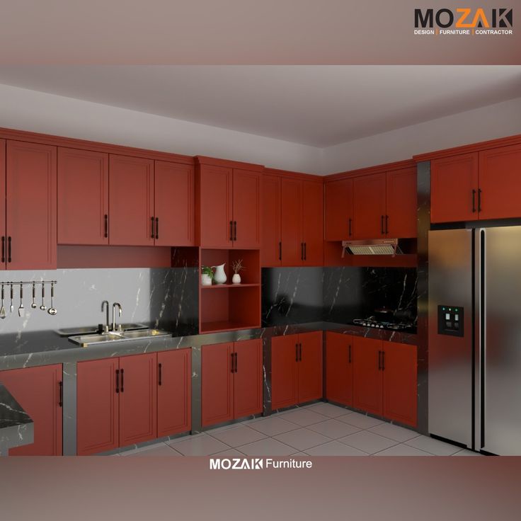 kitchen set minimalis atas bawah custom murah