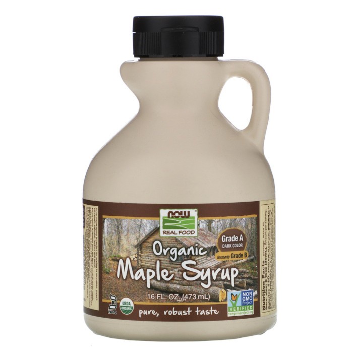 

Now Real Food - Organic Maple Syrup, Grade A, 473 ml, Dark Color