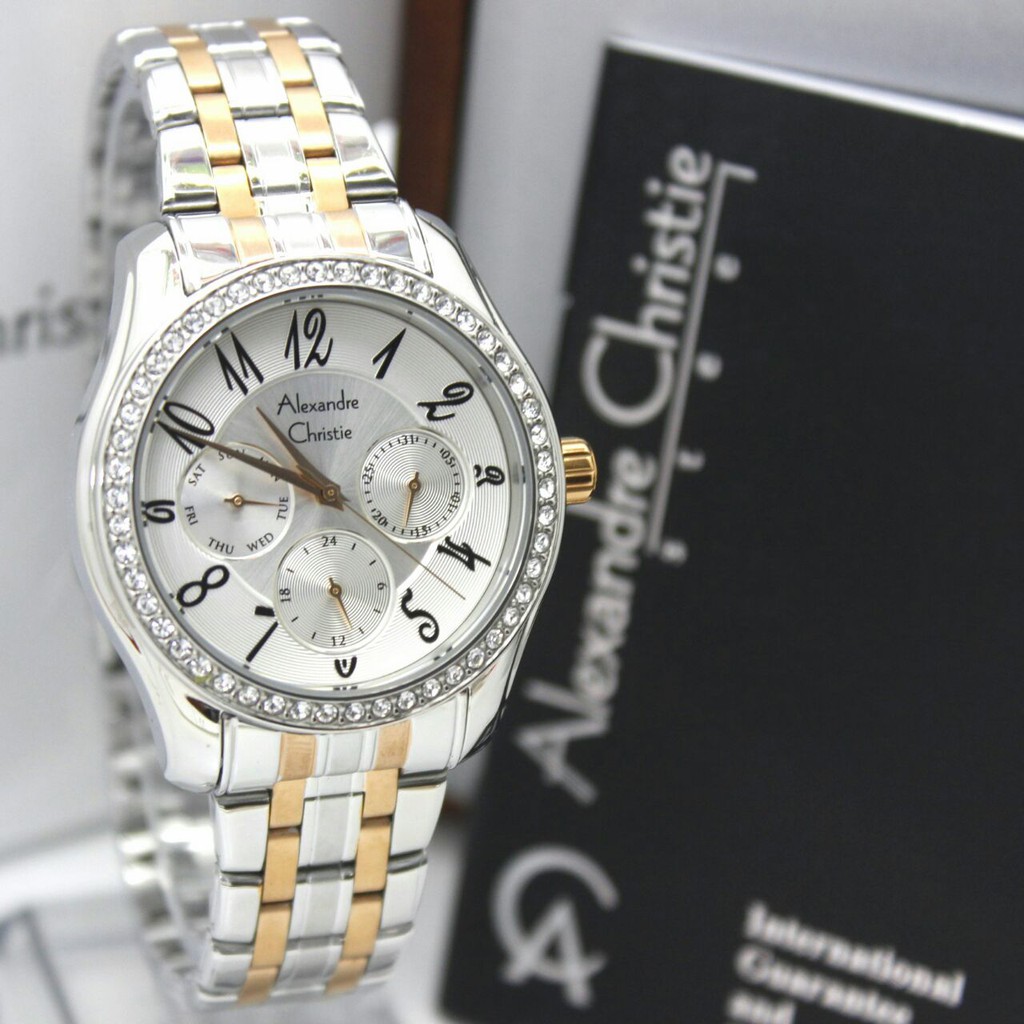 Alexandre Christie AC2497BF - Jam Tangan Fashion Wanita Murah - Chrono Multifungsi