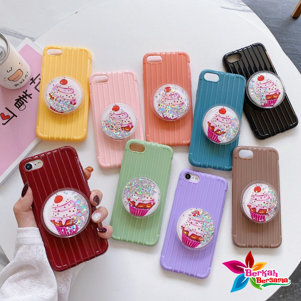 SOFTCASE POPSOCKET GLITTER XIAOMI REDMI NOTE 4 4X 5A 5 6 7 8 9 10 PRIME PRO MAX BB1410