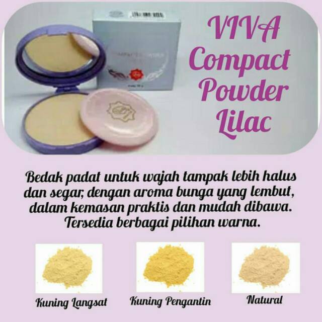 Viva Compact Powder Lilac Bedak