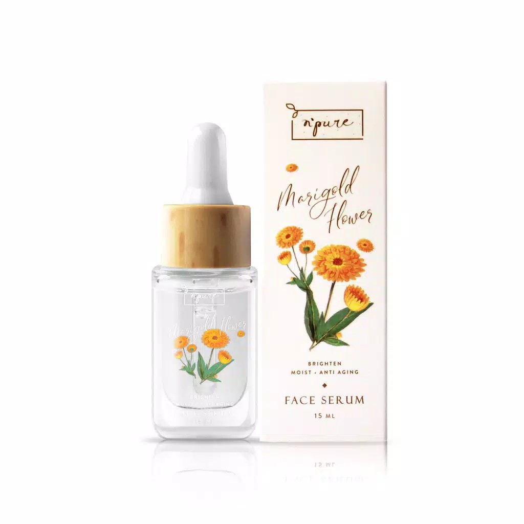 Npure Paket Marigold Series Anti Aging Face Wash Face Toner Face Serum