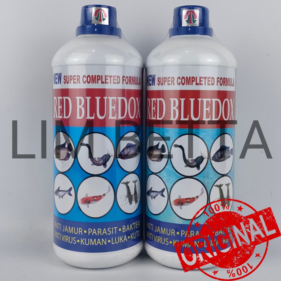 RED BLUEDOX 1 LITER / OBAT IKAN ANTI JAMUR DAN PARASIT