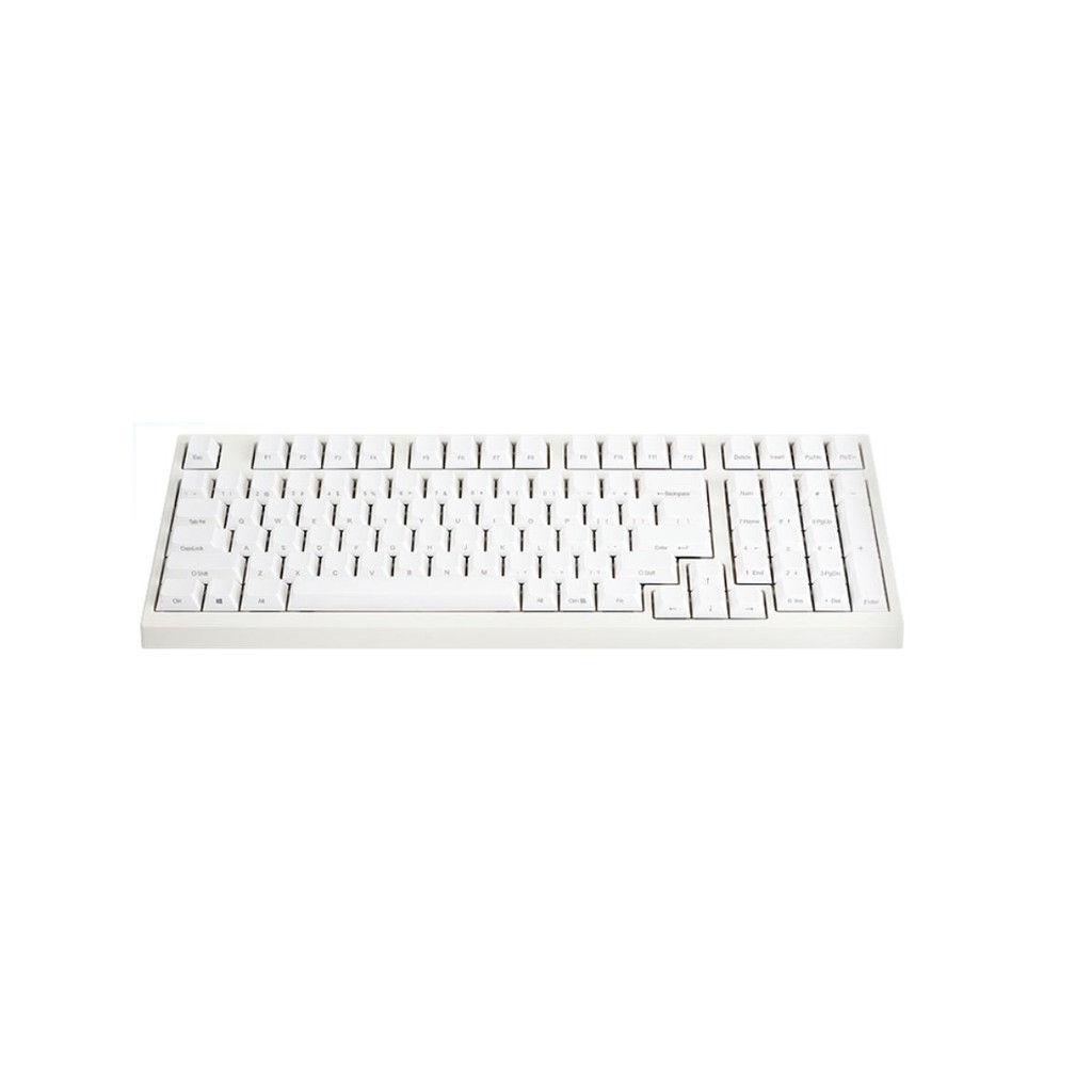 Mechanical Keyboard Leopold FC980M White PBT Keycaps (Blue Cherry MX)