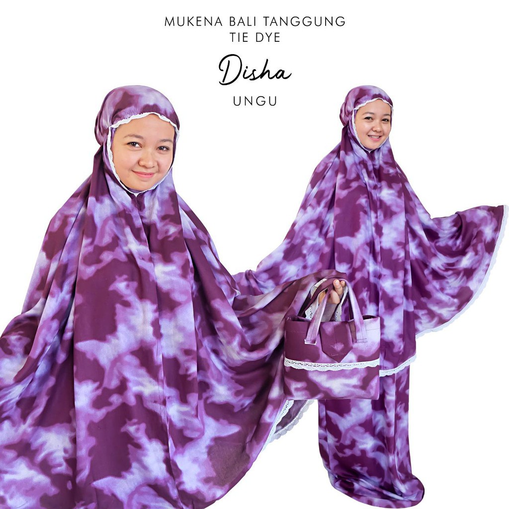 PUSAT MUKENA TASIK - MUKENA ANAK BALI TANGGUNG TIE DYE DISHA