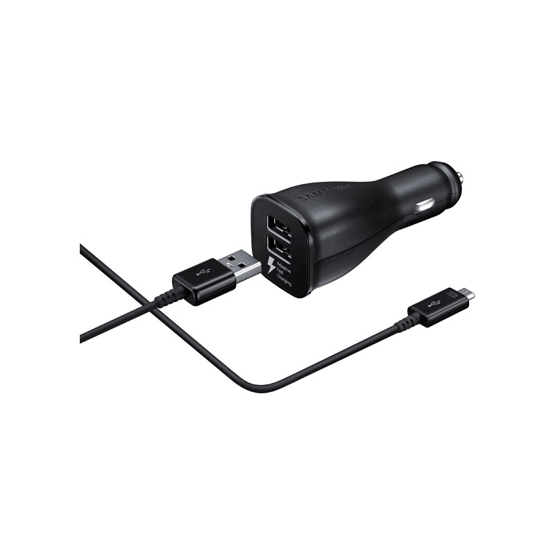 SAMSUNG Car Adapter Fast Charge Dual Port with Micro USB Original