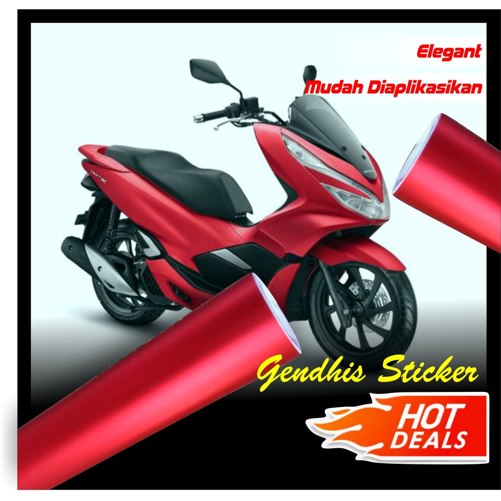 skotlet merah doff metalic / red doff metalic 100 x 45 cm