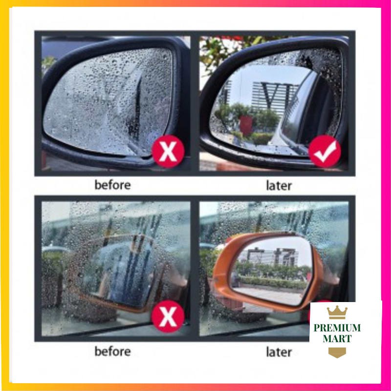 Stiker Anti Air Embun ScreenGuard Kaca Spion Mobil Fog RainProof Film [PM]