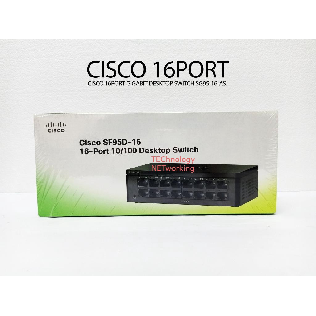 Cisco SF95D-16 : 16 Port 10/100Mbps Switch Plastic Case