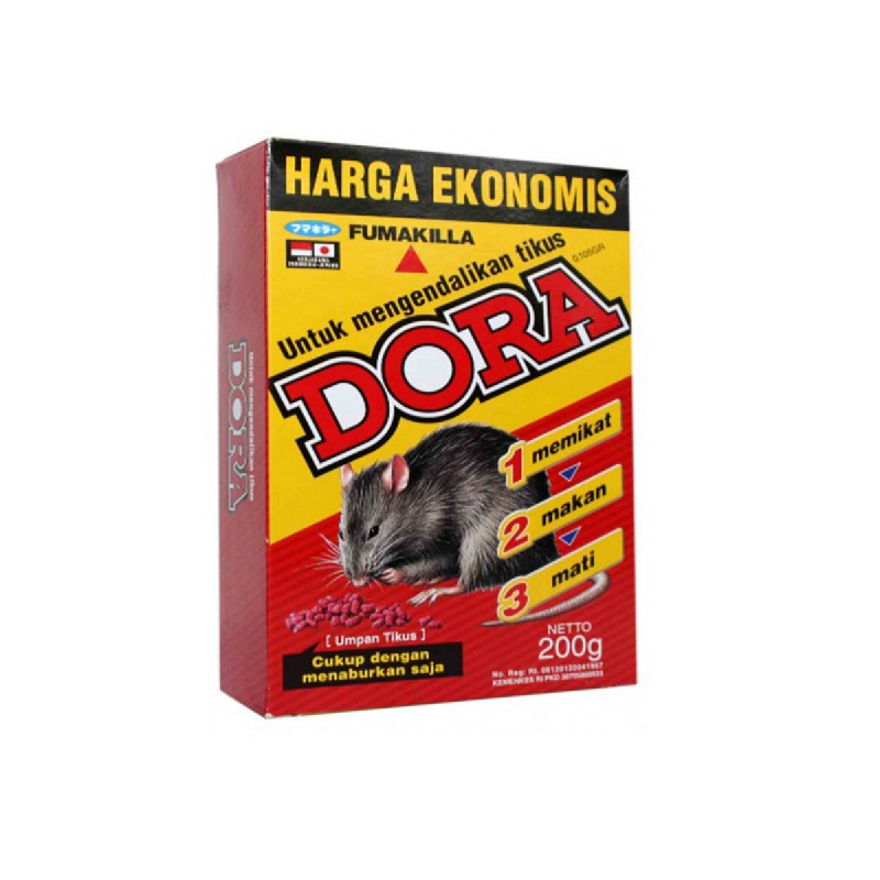 50/ 100GRAM Umpan Racun Tikus DORA KECIL / Umpan Pembasmi Tikus Kemasan Ekonomis