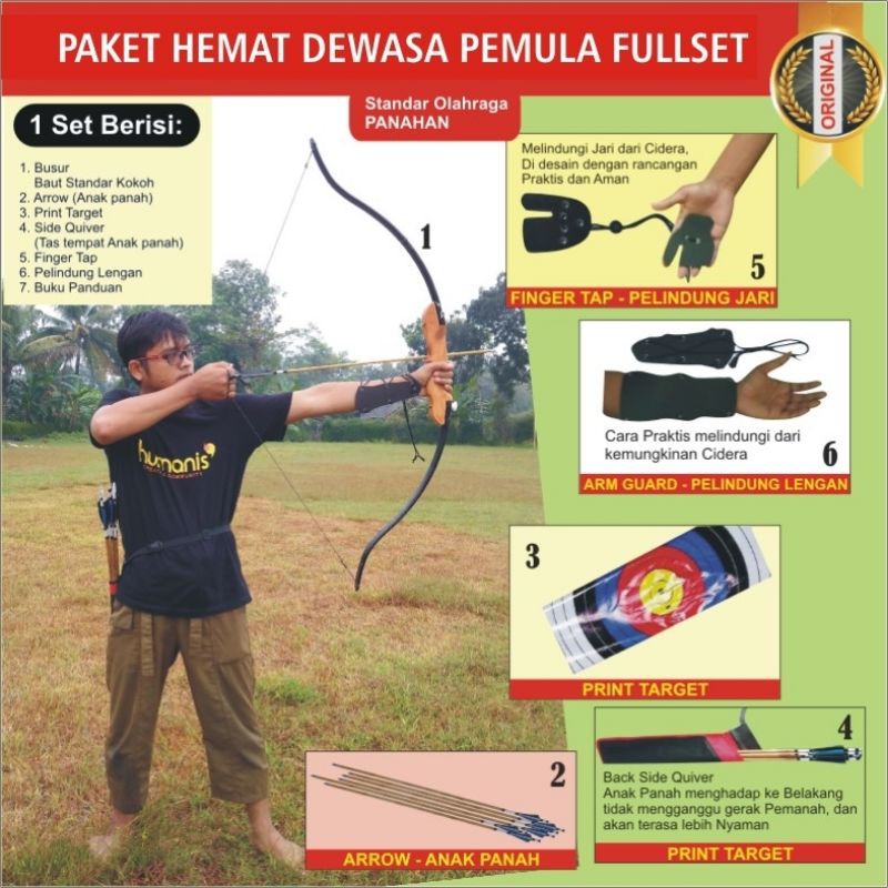 Paket Panahan Dewasa Pemula Lengkap