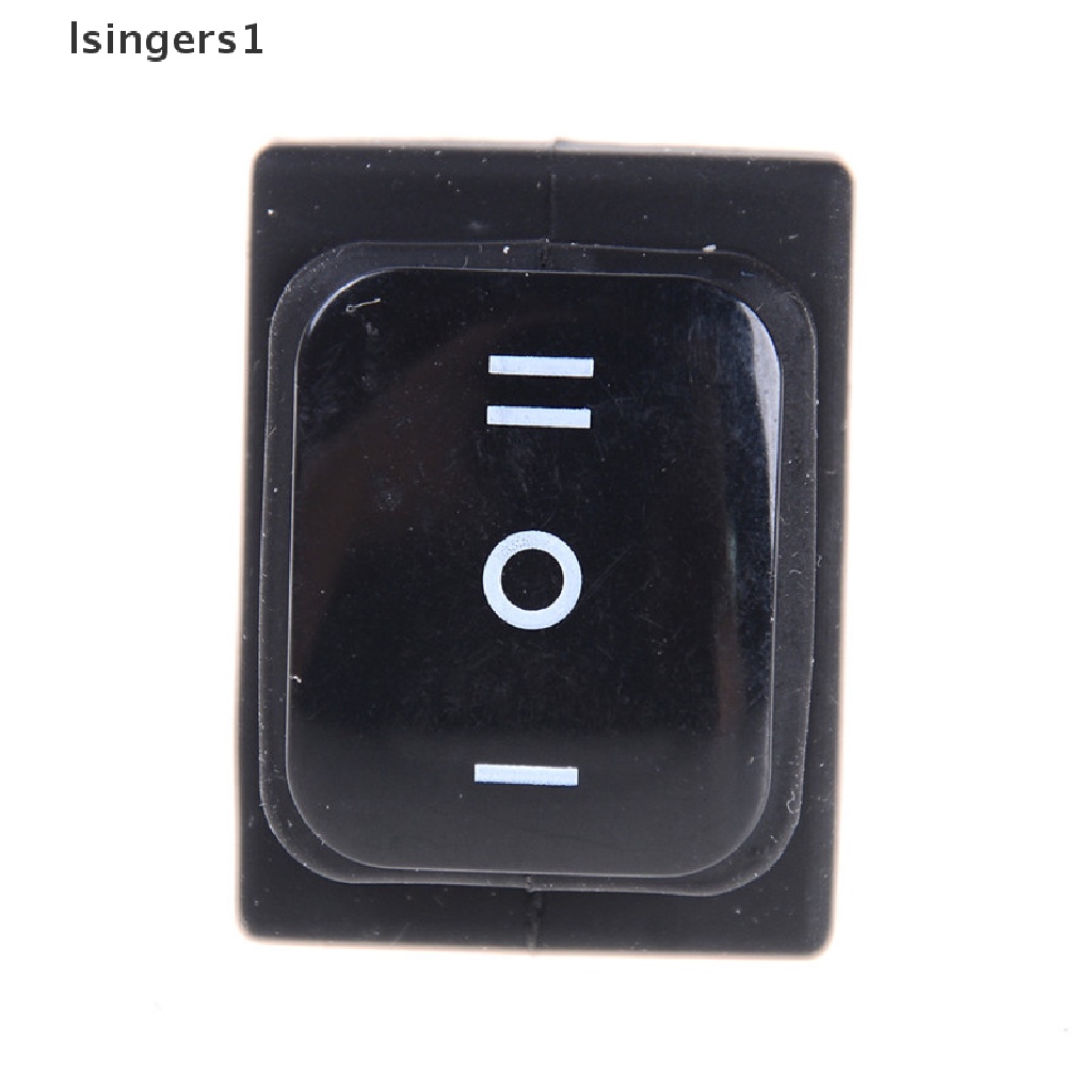 (lsingers1) Saklar Rocker Persegi Panjang 12V 6-pin DPDT Anti Air Warna Hitam