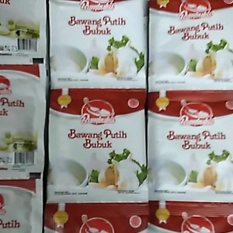 

Bawang putih bubuk Bumbuku @5gr/12