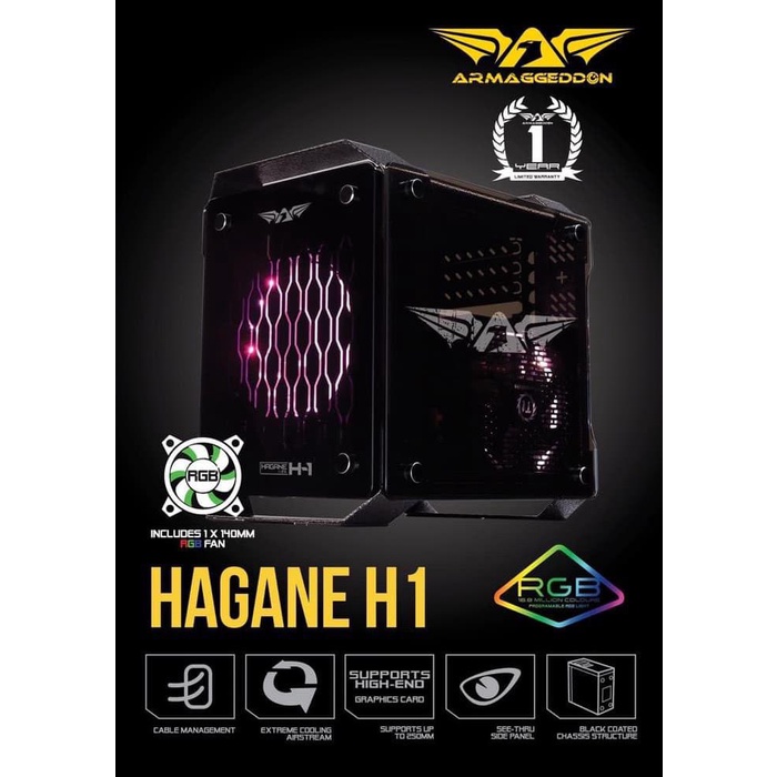 PC RAKITAN HACKINTOSH MOJAVE MINI ITX I7 8700K 8GB RX580 8GB