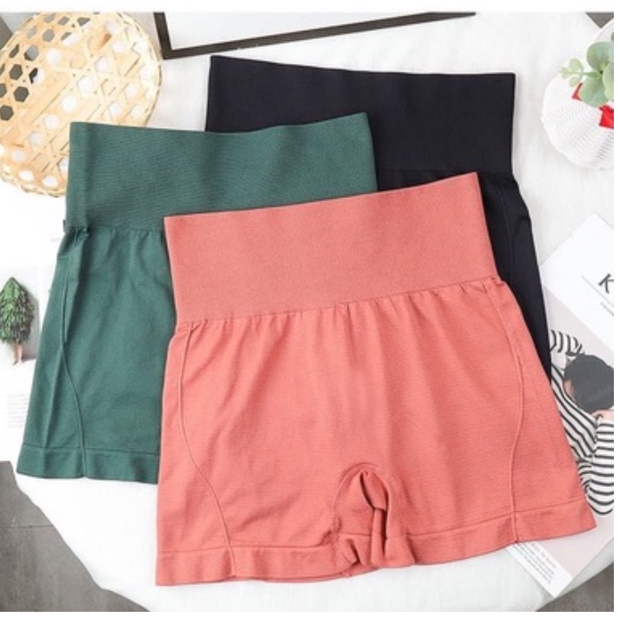 CELANA SPORT SHORT HOT PANTS MINI DALEMAN BAWAHAN WANITA / PAKAIAN OLAHRAGA WANITA HIGH WAIST BOXER KORSET PINGGANG PENGECIL PERUT