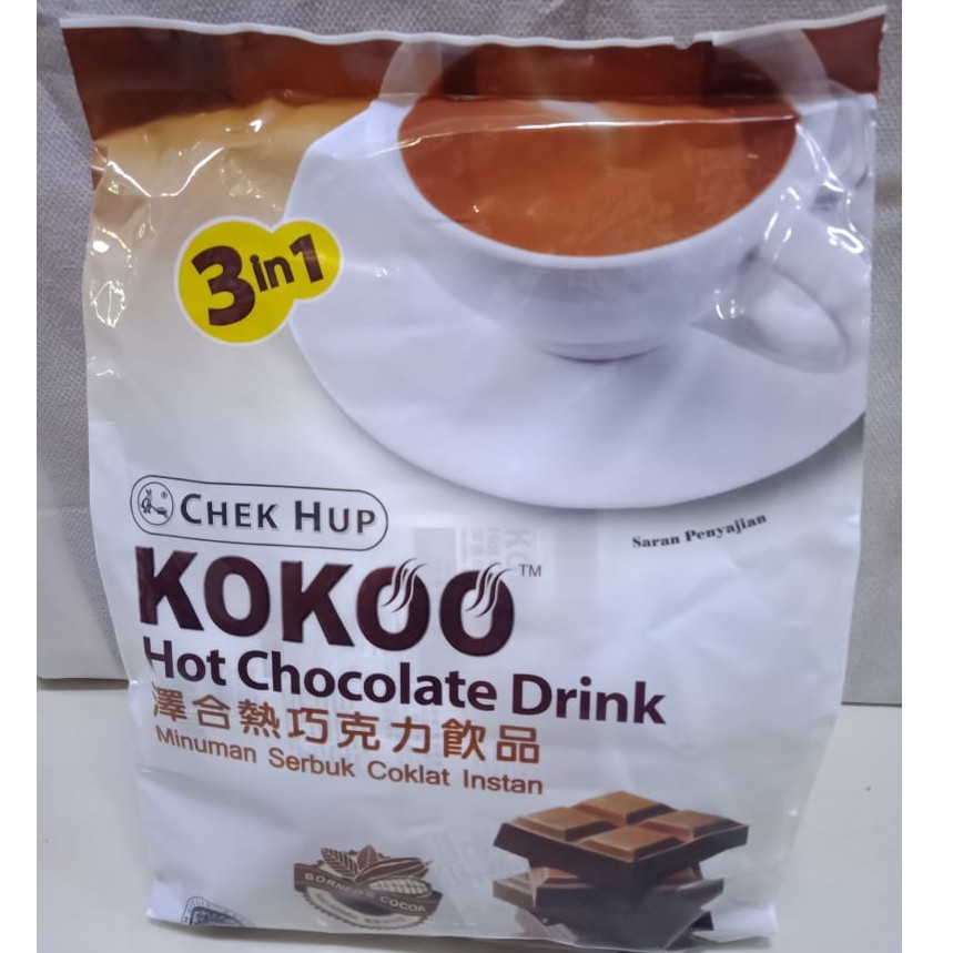 

Hot chocolate drink / minuman cokelat chek hup