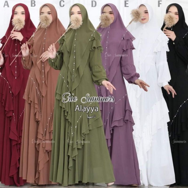 Alayya syari By Eric Summers~ gamis original branded murah