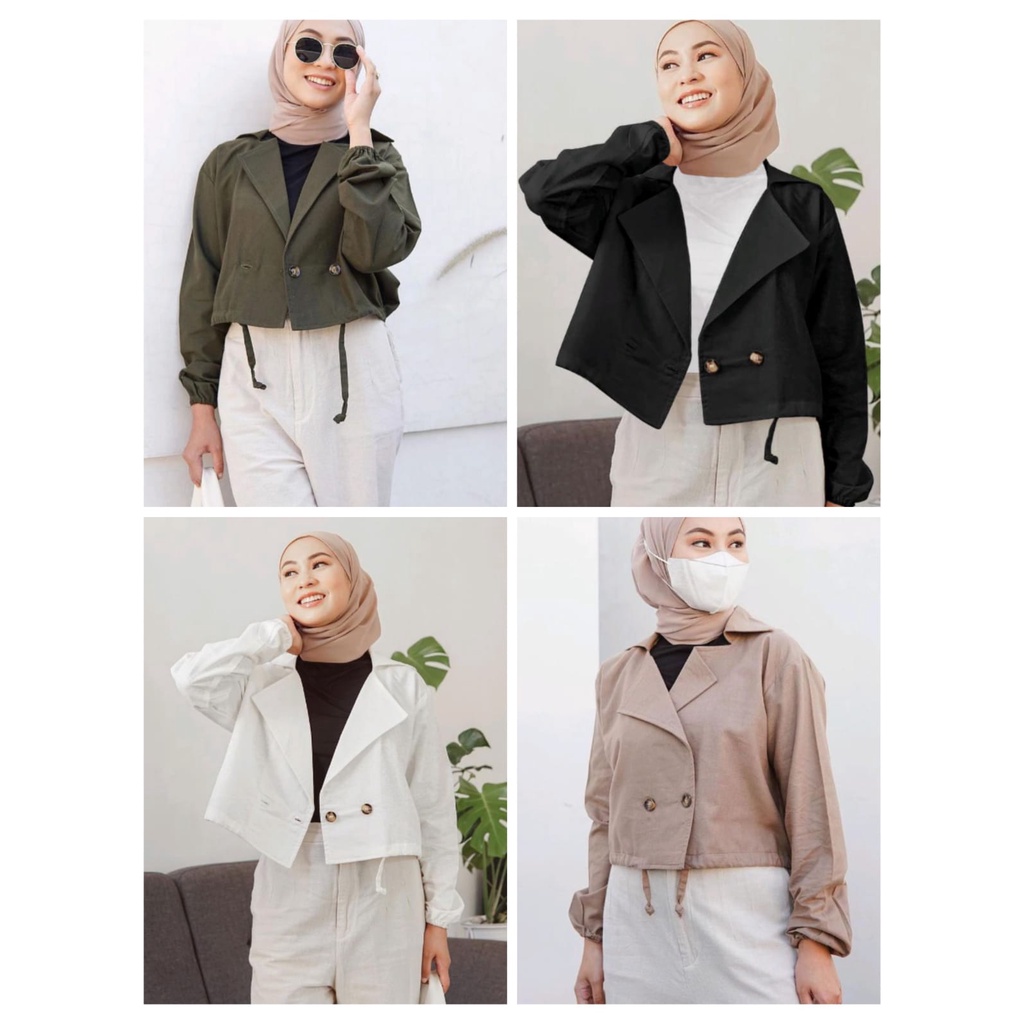 HUM - ZEC Zora Blazer / Blazer Adara / Tara Jaket / OOTD / Outer Wanita Terbaru