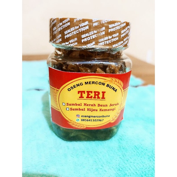 

teri sambal merah hijau kemangi