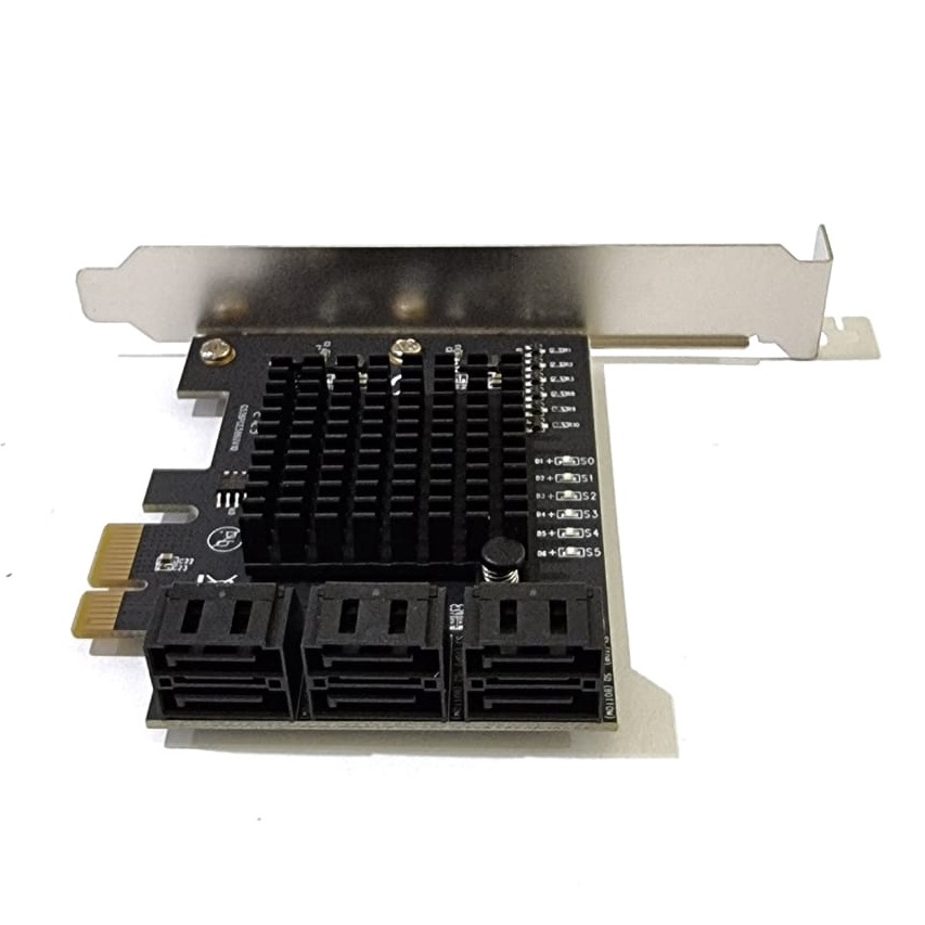 PCIE SATA 6 Port Internal SATA3 High Speed PCIE x1 PCI Express Card