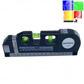 

Taffware LEVELPRO3 Penggaris Laser Horizontal Vertical 250CM + Waterpass - OMOT8WBK