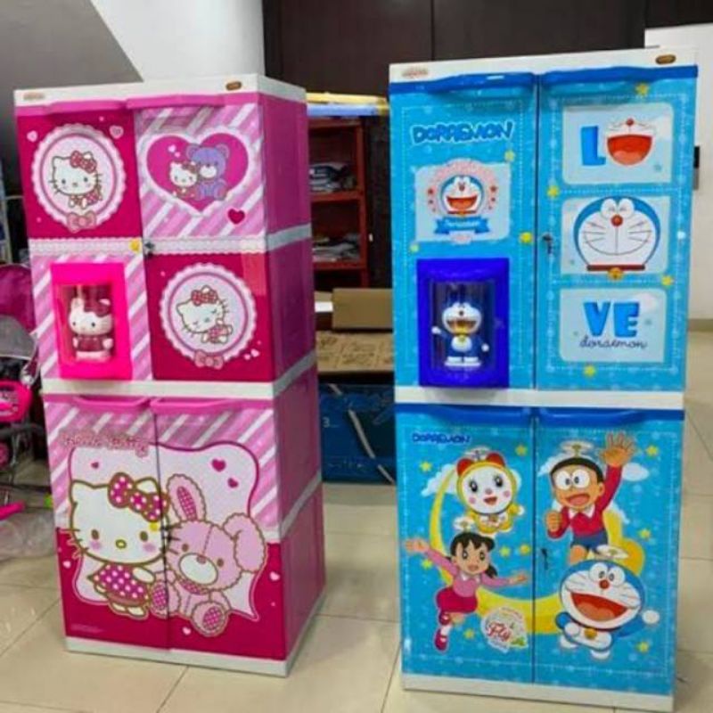 lemari plastik naiba boneka susun 4
