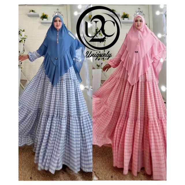 Fatimah Syar'i ORI by U2C / Gamis Set Syar'i / Gamis Pesta Mewah / Baju Syar'i Terbaru / Muslimah Br