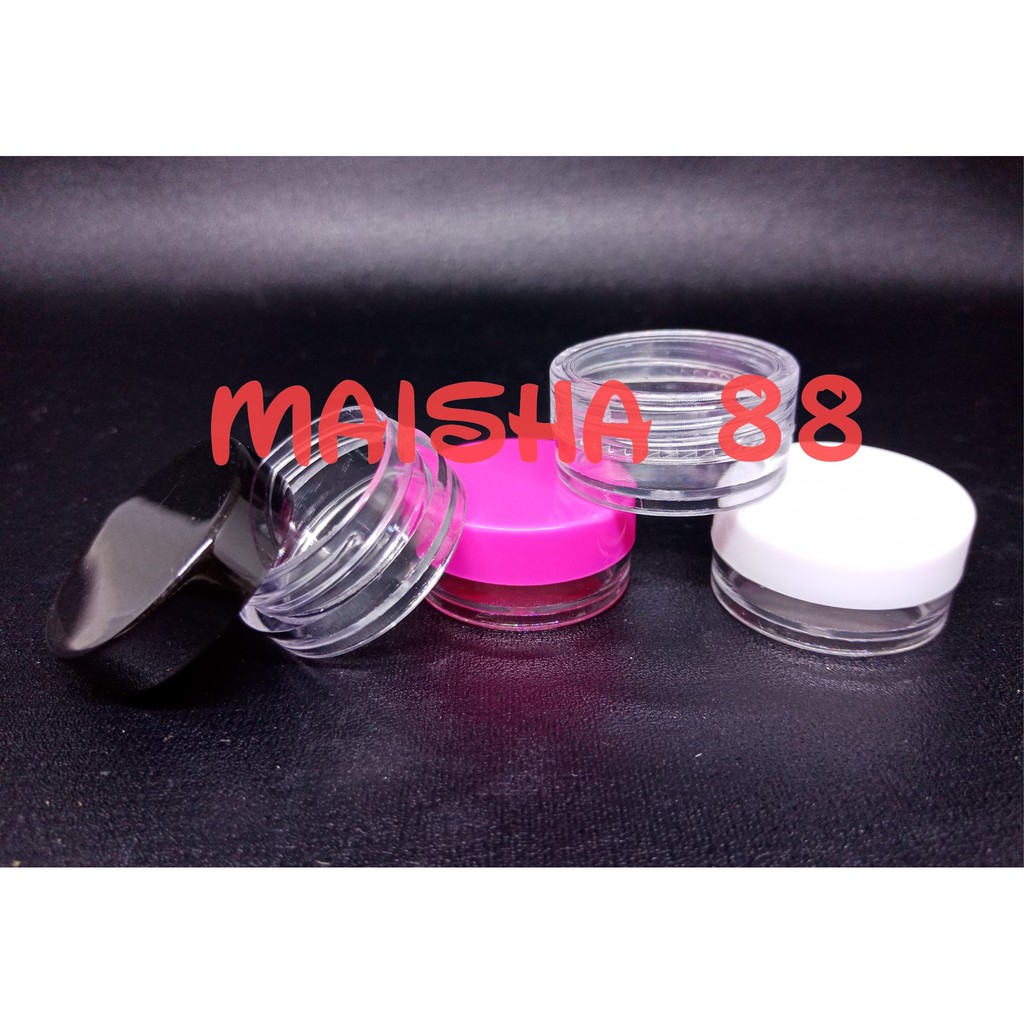 maisha88 Pot Cream Krim 3gr Wadah Kosmetik Share Jar Kosong 3g 3gram 3ml 3 Ml 3 G Gr Gram