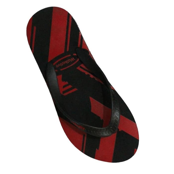 Sandal Jepit Pria Walkative Cross Line Merah