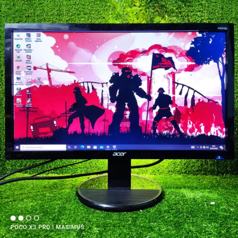 LED Monitor Komputer ACER 20inch Wide K202HQL