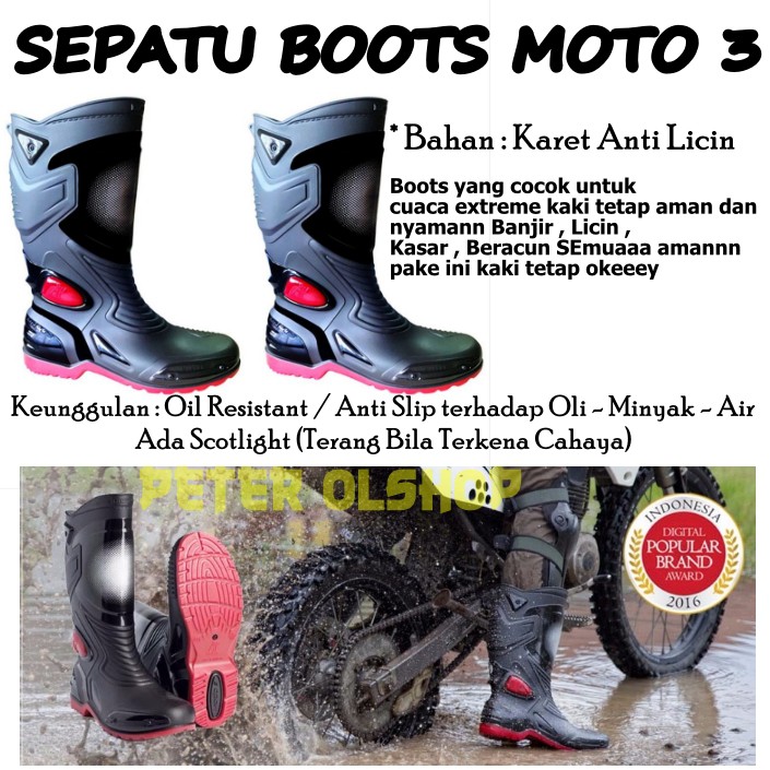 Sepatu Boot / Sepatu boots Touring / sepatu Kebun / Sepatu Touring
