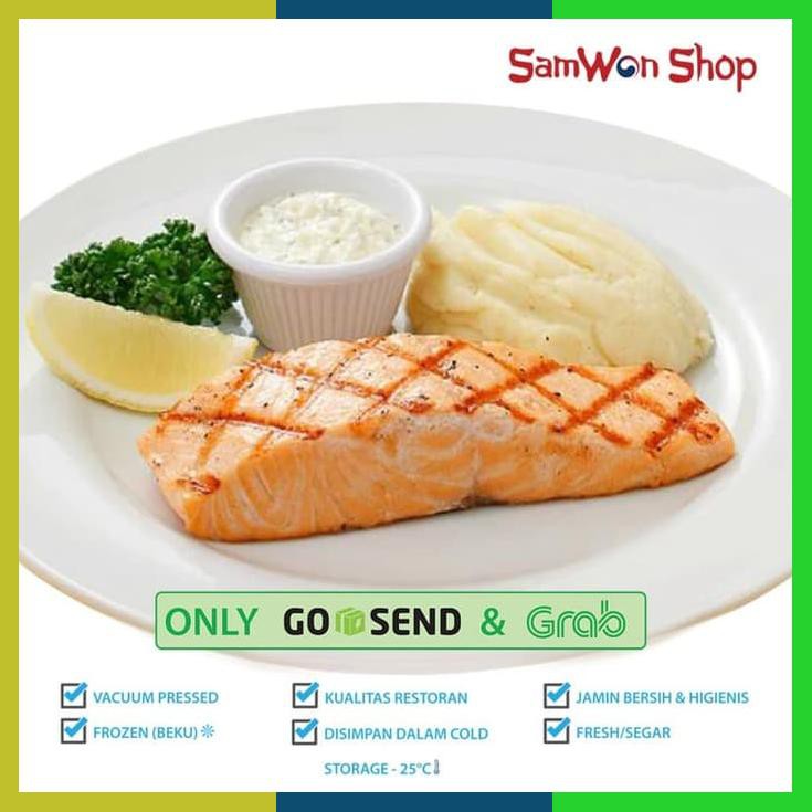 

Ikan Salmon Boneless With Skin 200Gr Norwegian Salmon Fillet Premium