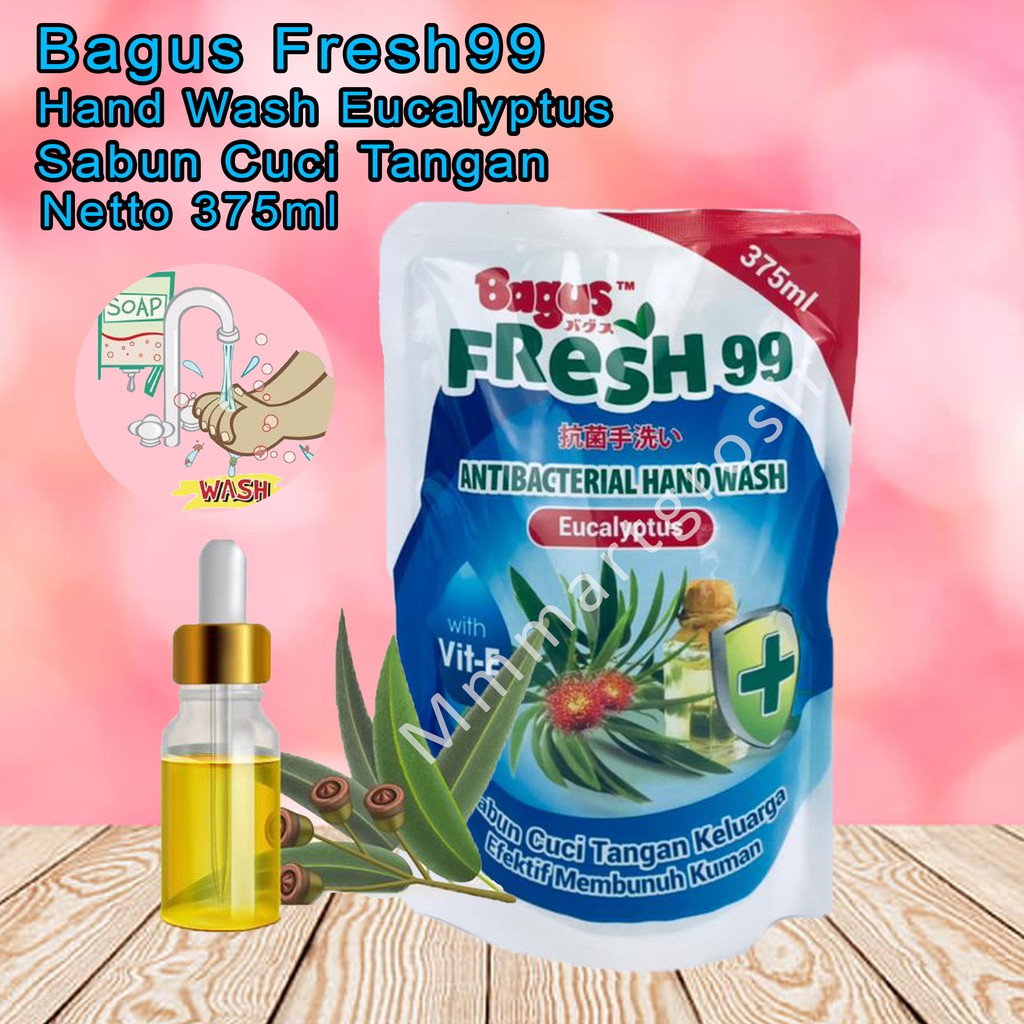 Bagus Fresh99 / Hand Wash Eucalyptus / Sabun Cuci Tangan / 375ml