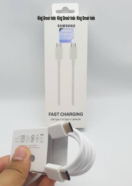 Kabel Data Samsung Galaxy Note 10 Note 10+ Original 100% Fast Charging USB Type-C to Type-C Cable 3A