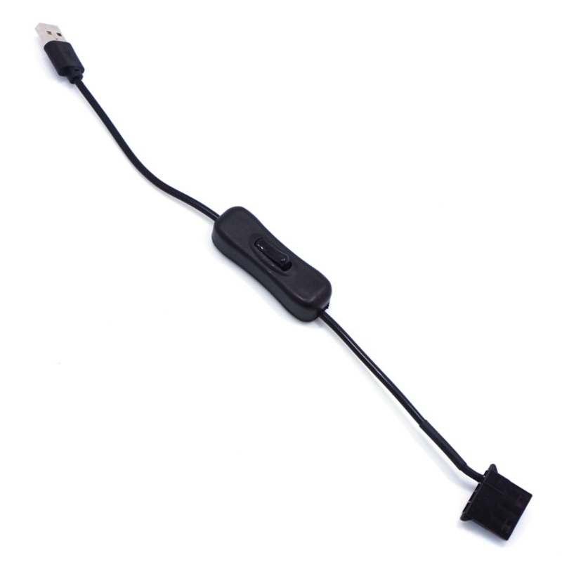 Btsg 30cm USB to 3Pin/4Pin Untuk Case Fan Adapter Connector Kabel (USB-3Pin/4Pin Ca