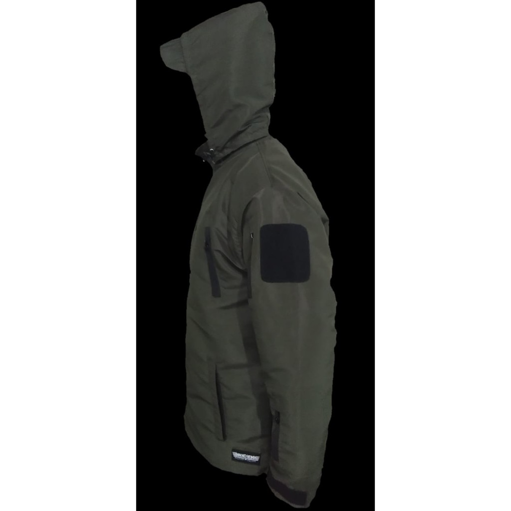 jaket tactcall TAD hoodie lokal produk hijau pol-pp/brimob/olive taslan
