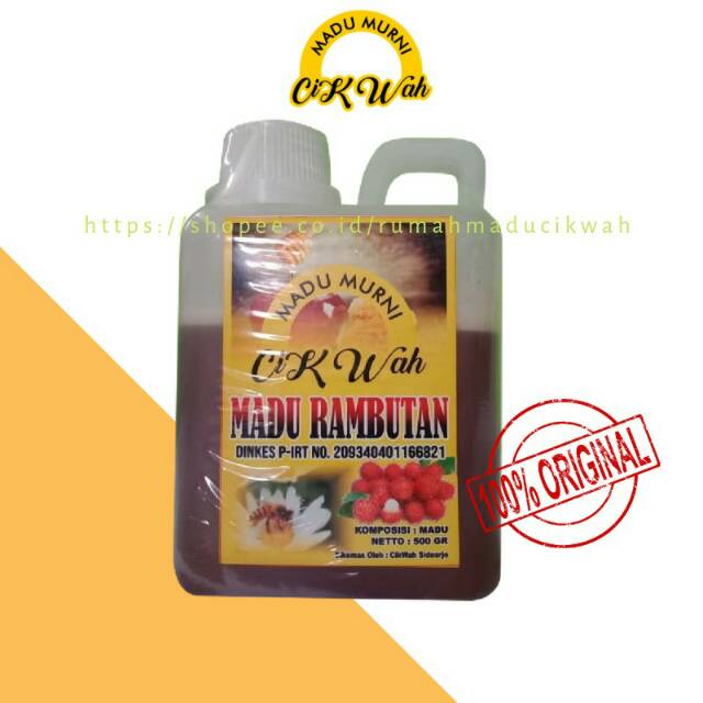 

Cik Wah Madu Murni Rambutan Asli 500 Gram– Rumah Madu Cik Wah