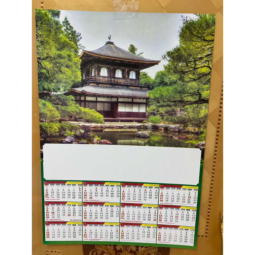 (MANYTHING) 1 psc kalender poster 2022 / kalender tahun baru / kalender murah