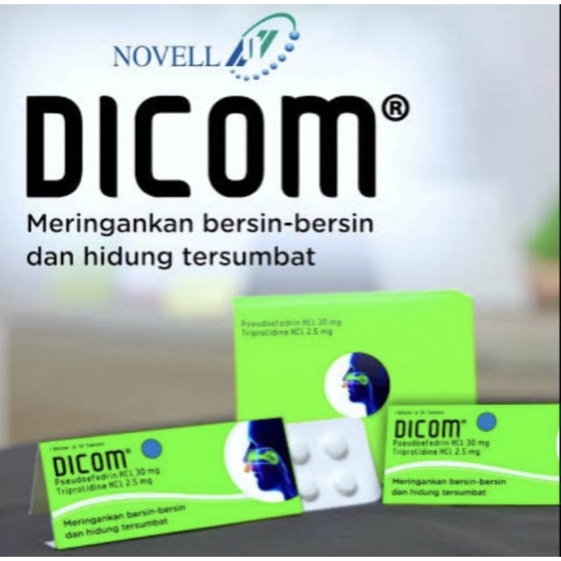 Dicom strip 10 tablet ( obat flu meredakan hidung tersumbat )