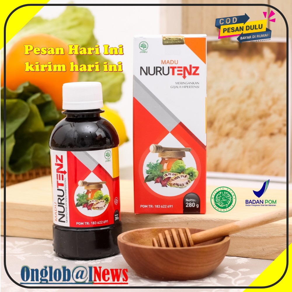 

NURUTENZ Obat Herbal Penurun Tekanan Darah Tinggi Hipertensi I Madu Nurutens Obat Herbal Jantung