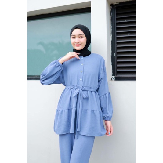 MARSYA KANIA TOP Trend hijabers terbaru kuliah baju cewek atasan Outfit pakaian muslim kerja polos w