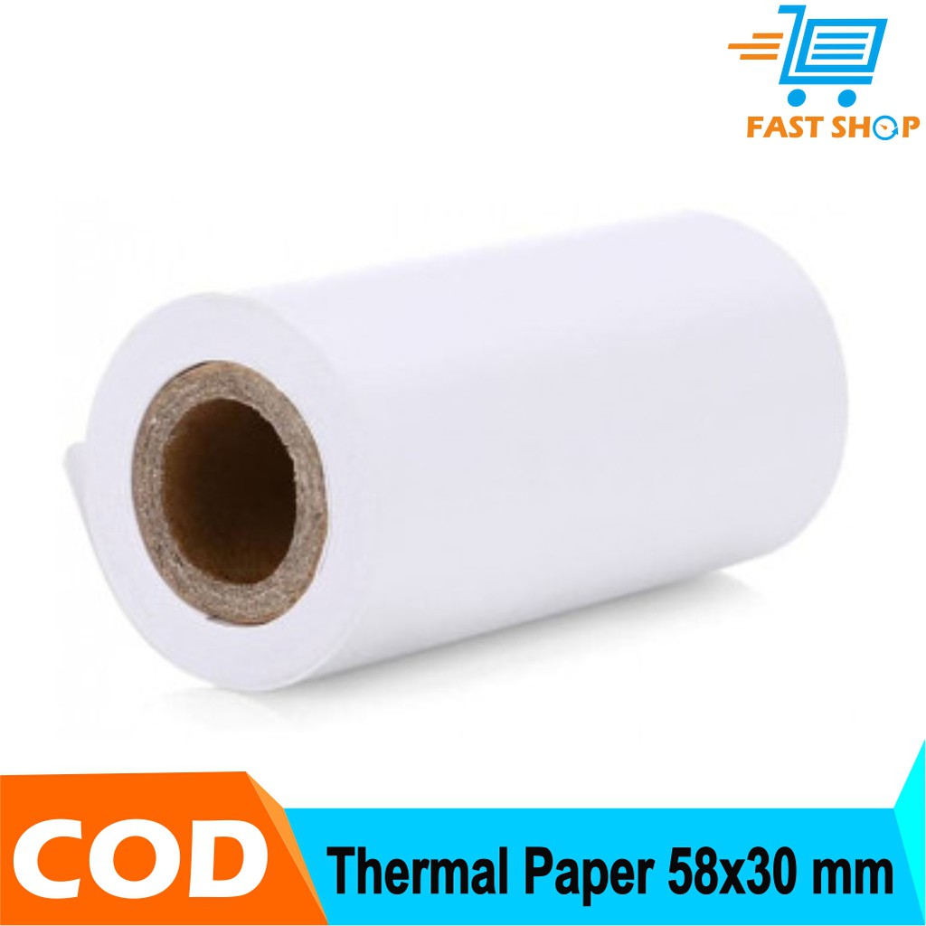 Kertas Thermal Paper 58 x 30 mm Struk utk ATM Printer Kasir Zjiang